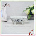 white glaze ceramic bathtub shaped soap dish